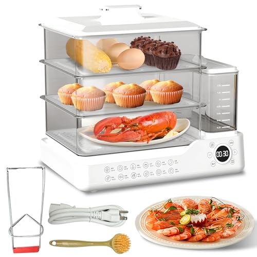 24L 3-Tier Electric Food Steamer
