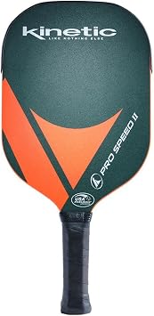 PROKENNEX Pro Speed II - Pickleball Paddle with Toray T700 Carbon Fiber Inlay - Comfort Pro Grip - USAPA Approved Forest Green/Orange Cover not Included