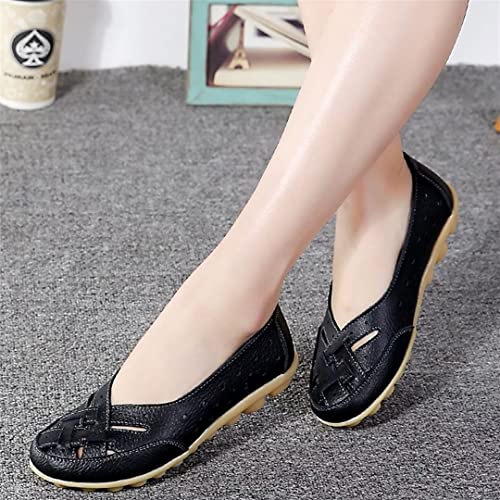 Women's Fashionable Comfortable Loafers, Flat Slip On Cutout Sandals4