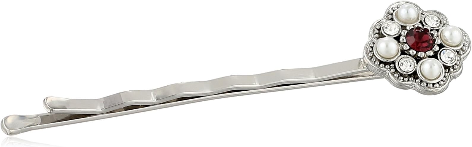 Downton Abbey Silver-Tone Purple Bobby Pins Set