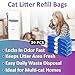 Joworthy 30 Pcs Cat Litter Refill Bags Compatible with Litter Genie XL/Plus/Standard/Pet Pail, Durable Universal Cat Litter Refills with Odor-Lock Design(Not Include Cartridge)