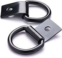 Vista 9 de 6 Piezas Anclajes de Amarre con Anillo en D de 1/4", Ganchos de Amarre de Acero Resistente para Camión, Remolque, Casa Rodante, Almacén, Garaje