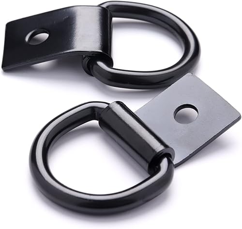 Miniatura 9 de 6 Piezas Anclajes de Amarre con Anillo en D de 14", Ganchos de Amarre de Acero Resistente para Camión, Remolque, Casa Rodante, Almacén, Garaje,