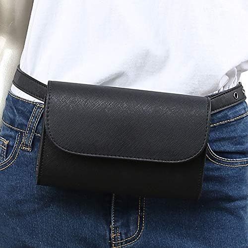 ウエストパック 無地 ウエストパック ファッション スモール ファニーパック レディース ブラック ウエストベルトバッグ 調節可能