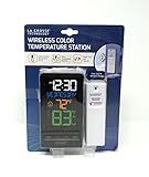 La Crosse Technology Wireless Color Temperature Station with Sensor T85258 Black