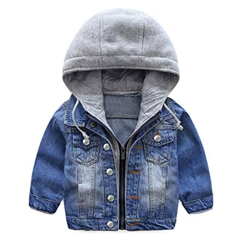 JiAmy Niño Capucha Chaqueta Vaquera Cover