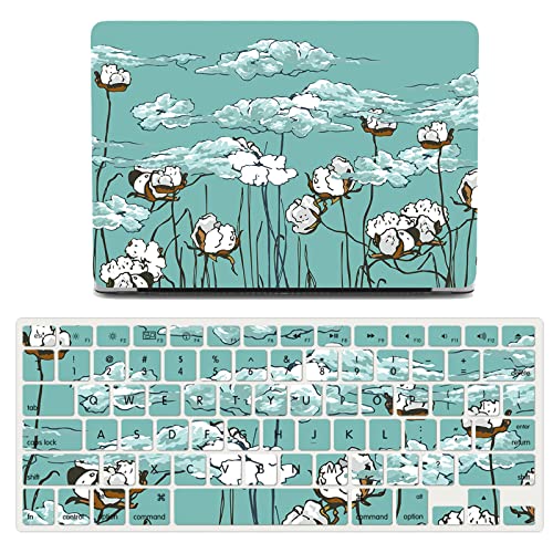 Funda MacBook Pro Retina 15 A1398 JZ Casos rígida con protector teclado diseño flores 1