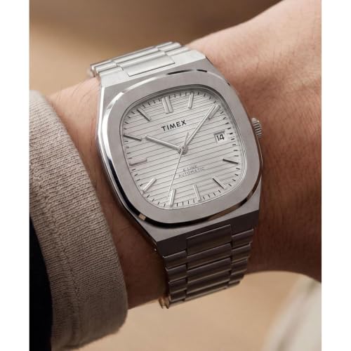 Buy TIMEX Square 38mm Silver Dial Analog Men Watch TW6A00500UJ - Image 8