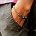 Brown Rope Bracelet with Beaded Hematite Stones - Handmade Pull Cord Size Adjustable Macrame Knot Jewelry for Men and Women by Rumi Sumaq