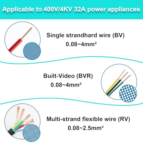Connecteurs électriques à levier Boîtier de 50 pièces pour câbles 28-12 AWG - 5