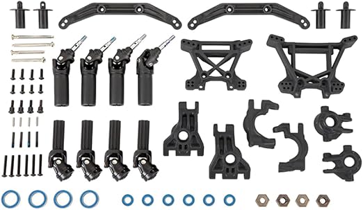 Traxxas 9080 Outer Driveline & Suspension Upgrade Kit, Extreme Heavy Duty, Black