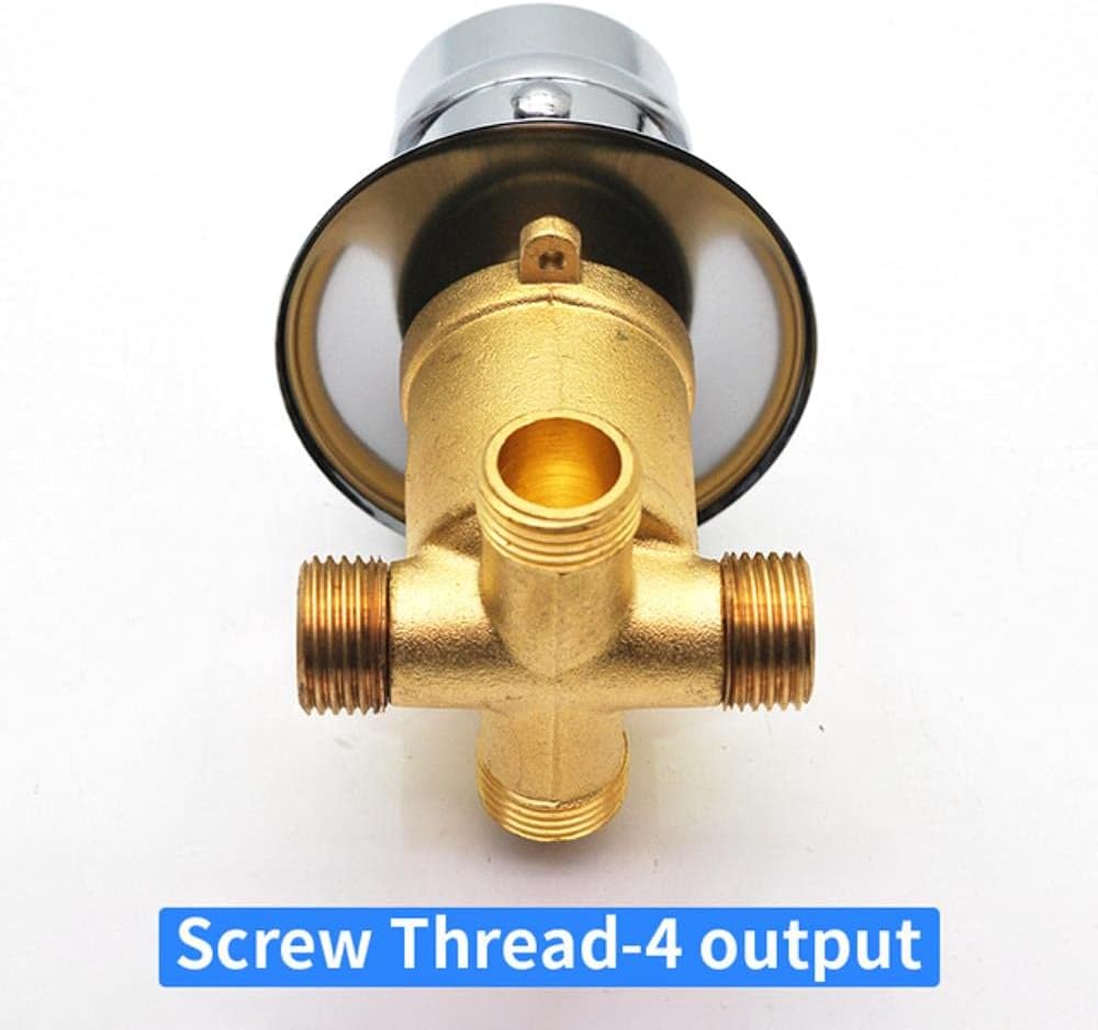 2/3/4/5 Way Output Brass Screw Thread Connector Separate Ceramic Valve Core Shower Mixer Faucet Shower Sauna Spa Bathroom