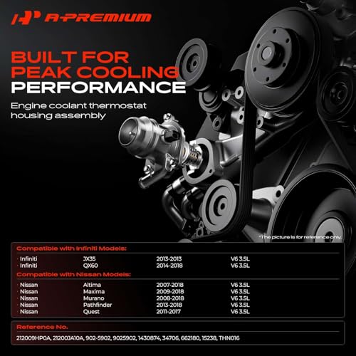 A-Premium Upgraded Aluminum Engine Coolant Thermostat Housing Assembly by A-premium - Used condition - Image 2