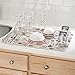 InterDesign iDry Fabric Extra Large Kitchen Countertop Dish Drying Mat, Absorbs Moisture, 24
