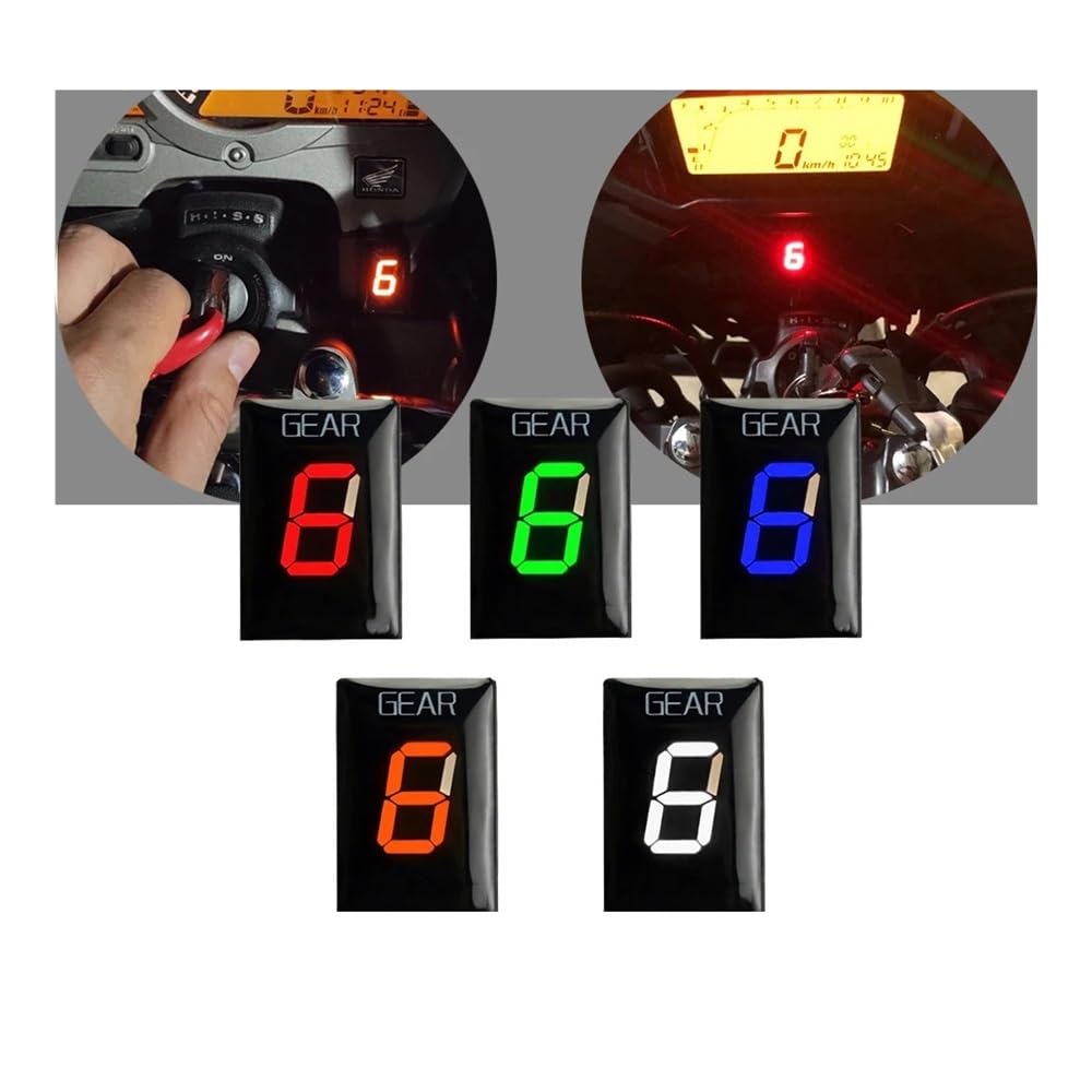 Display Marcia Per Z750 2010 2011 2012 Per Z750R Per Z 750 | Per Z750 2010 2011 2012 Per Z750R Per Z 750 R Accessori Moto LED 1-6 Indicatore Di Marcia Display Del Tester