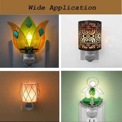 Image of Auto On Sensor Plug in Night Light Module,Wall Light Plug with Light Sensitive On /Off Switch,Rotating E12 Base Night Light Socket for Making Your Own DIY Decorative Night Lights