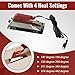 Zimpty ZY377 10in. 800-Watt Carpet Seaming Iron, Carpet Joining Tape - Super Heat Bond Seaming Red Stitch and Seaming Roller Spiked Star Grooming Carpet Pile Roller