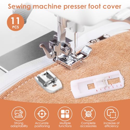 Set de 11 pies para máquina de coser de aleación de zinc miniatura 6