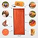 Survival Frog Tact Bivvy 2.0 Emergency Sleeping Bag w/Stuff Sack, Carabiner, Survival Whistle, ParaTinder - Compact, Lightweight, Waterproof, Reusable, Thermal Bivy Sack Cover, Shelter Kit (Orange)