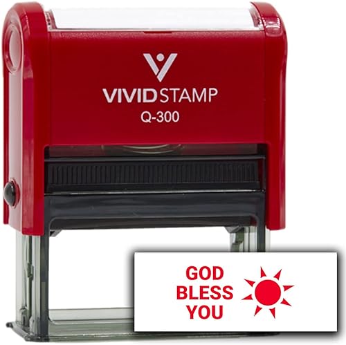 Miniatura 5 de Vivid Stamp Sello de goma entintado God Bless You Self (tinta negra) - Q-300