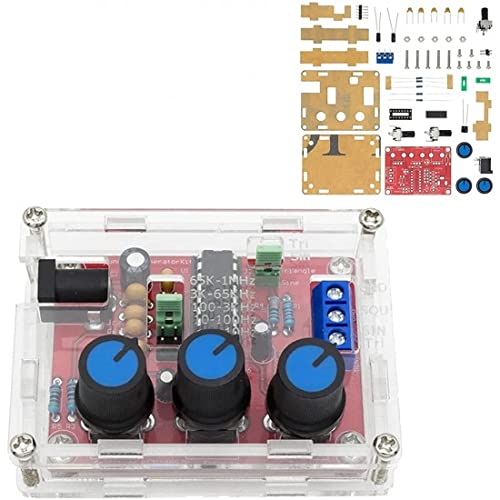 Techtonics XR2206 High Precision Function Signal Generator DIY Kit Sine/Triangle/Square Output 1Hz-1MHz Adjustable Frequency Amplitude