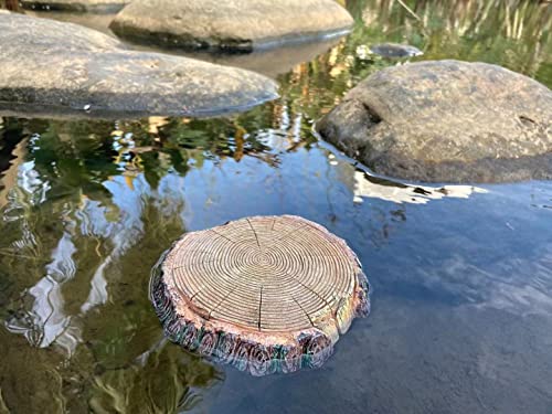 Image of AQUA KT Aquatic Turtle Round Floating Dock Tortoise Bearded Dragon Basking Platform with Suction Cup for Reptile Aquatic Aquarium Decoration