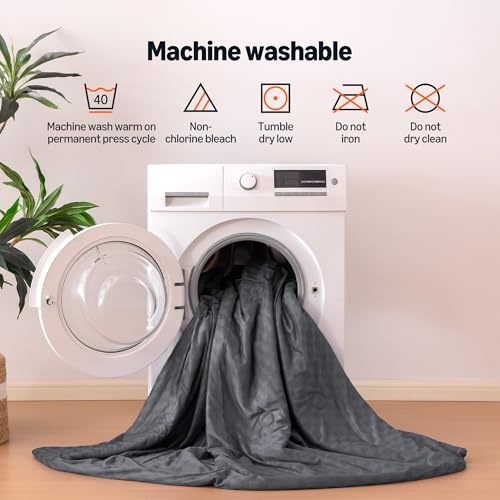 Image of Amazon Basics Cooling Comforter, Soft Lightweight Waffle Weave Blanket for Hot Sleepers, Summer & All Season Bedding to Keep Cool for Night Sweats, 90 inchx90 inch, Queen, Dark Gray