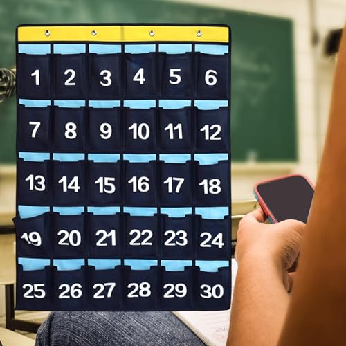 Panneau de rangement mural pour stocker les calculatrices de la classe - 4