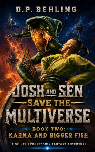 Karma and Bigger Fish: A Sci-Fi Progression Fantasy Adventure (Josh and Sen Save the Multiverse Book 2)
