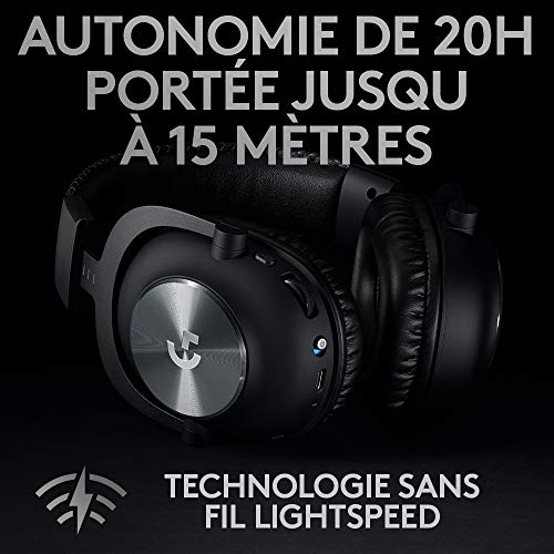 Casque Gaming Logitech G PRO X LIGHTSPEED : Performance et Confort - Geekodrome: Boutique d'accessoires geek Son Surround DTS