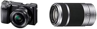 Sony α6400 Mirrorless APS-C Interchangeable-Lens Camera with 16-50mm lens - ILCE-6400L/B with Sony E 55-210mm F4.5-6.3 Len...