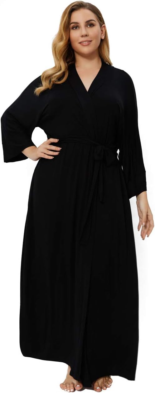 Women's Plus Size Long Robes Kimonos Plus Size Maternity Robes Delivery Robes Sleepwear