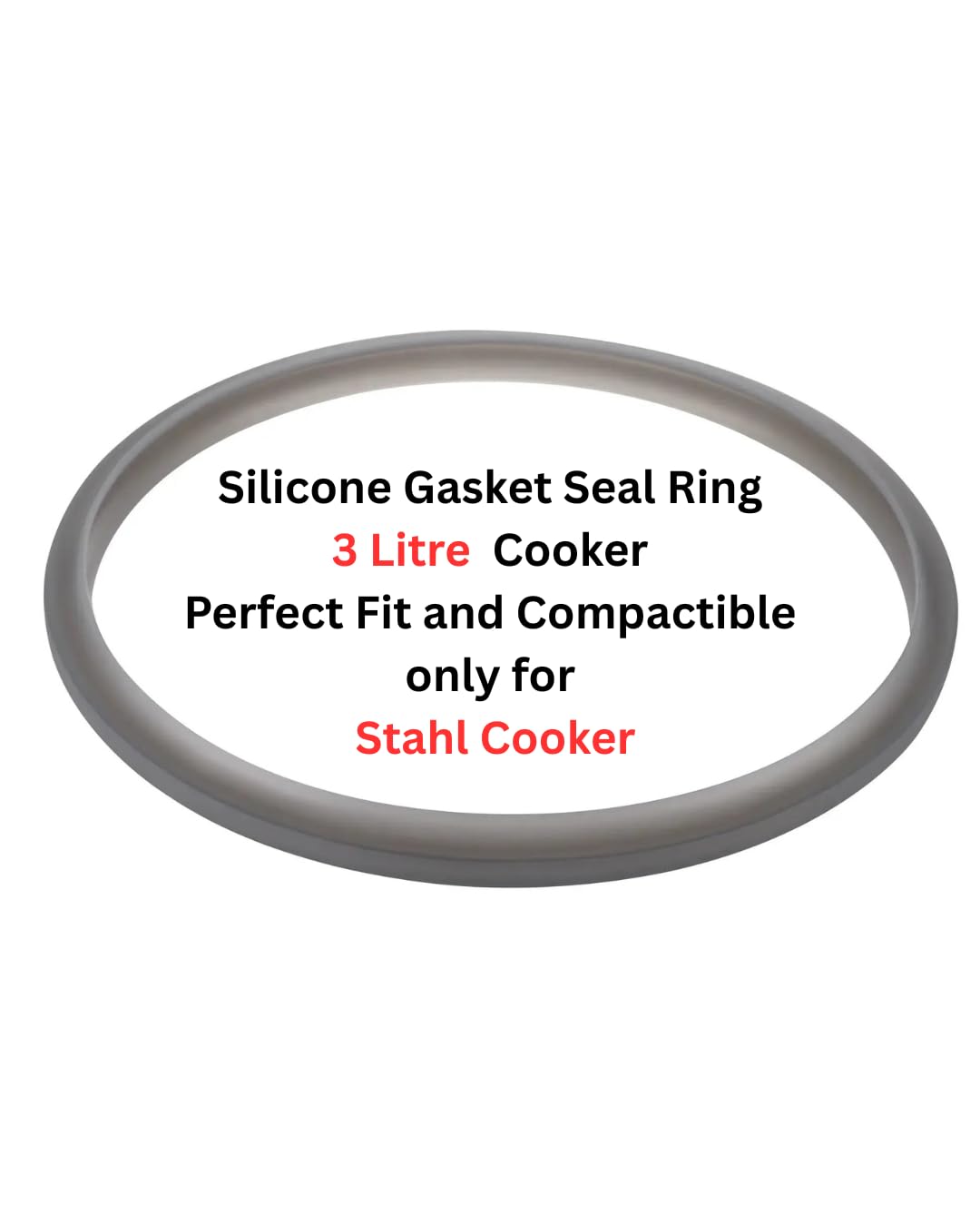 Suitable Silicone Gasket Seal Ring for Stahl Steel Cooker Perfect Fit, (ONLY FOR STAHLCOOKER) (3 liter)-picture-32