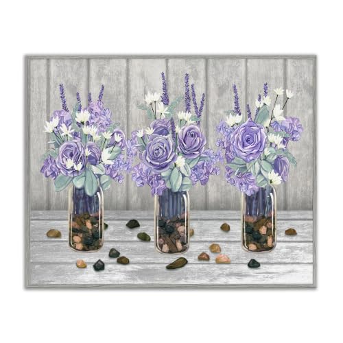 Rustic Rose Bouquet Trio, 11 x 14 Inch Framed Giclée Print