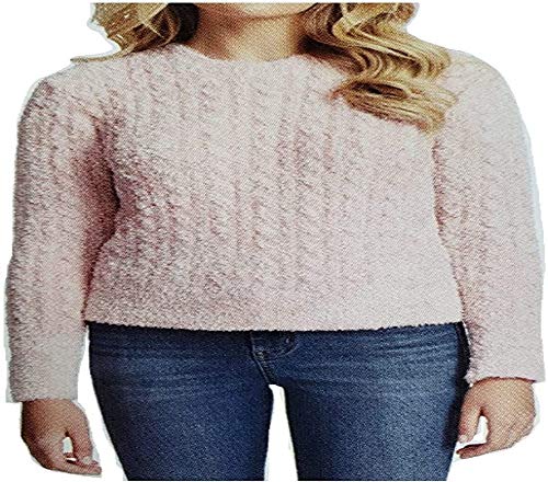 Jessica Simpson Ladies' Mollie Crewneck Long Sleeves Sweater (Gardenia, Small)