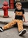 Voxikidio Size 7 8 Years Fashion Boys Clothes Camouflage Short Sleeve Tops Cargo Pants Fall Spring Summer Outfits Set(7-8Y)