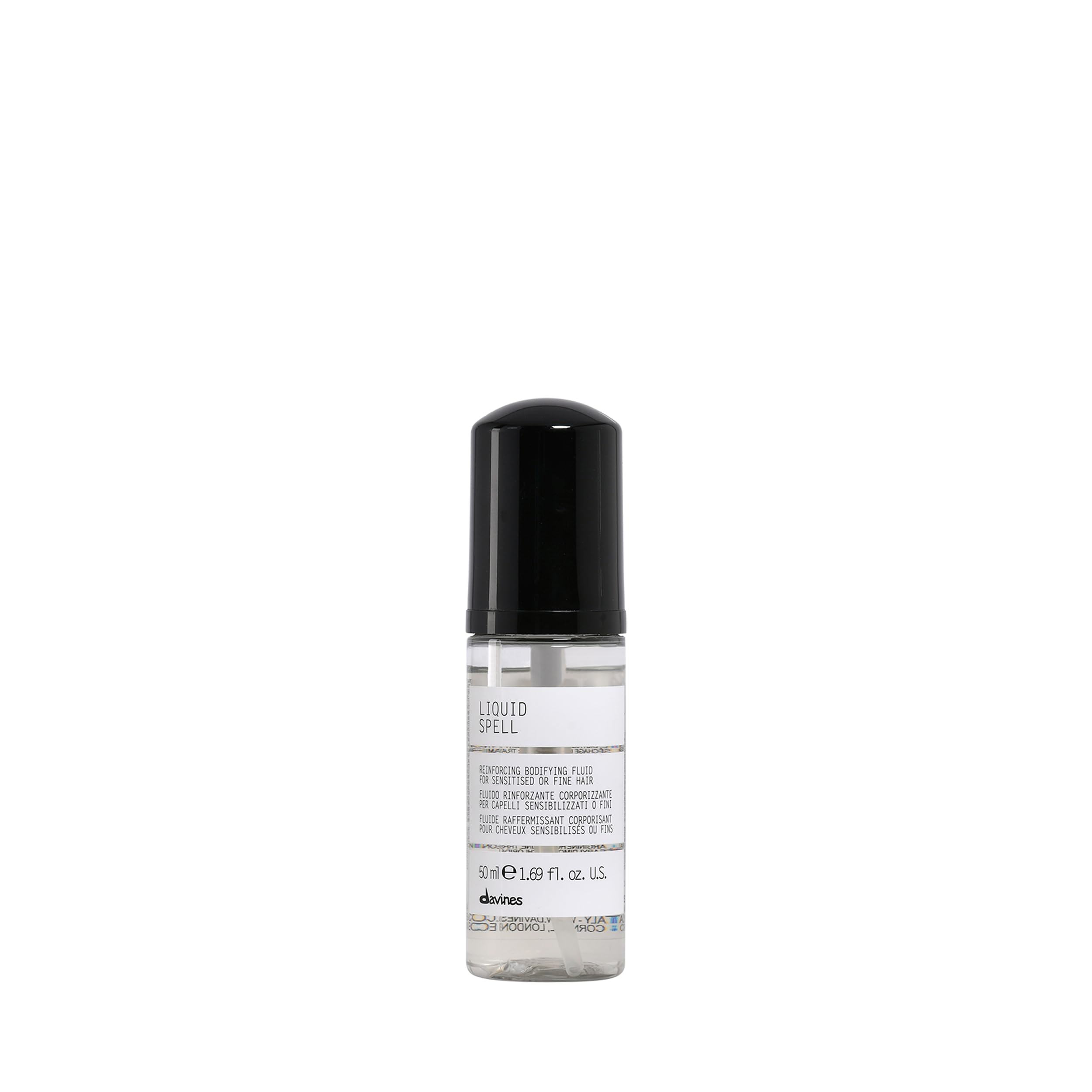 Davines Liquid Spell Reinforcing Bodifying Fluid - Fluido rinforzante corporizzante - Trattamento leave-on per capelli sensibilizzati o fini - 50 ml