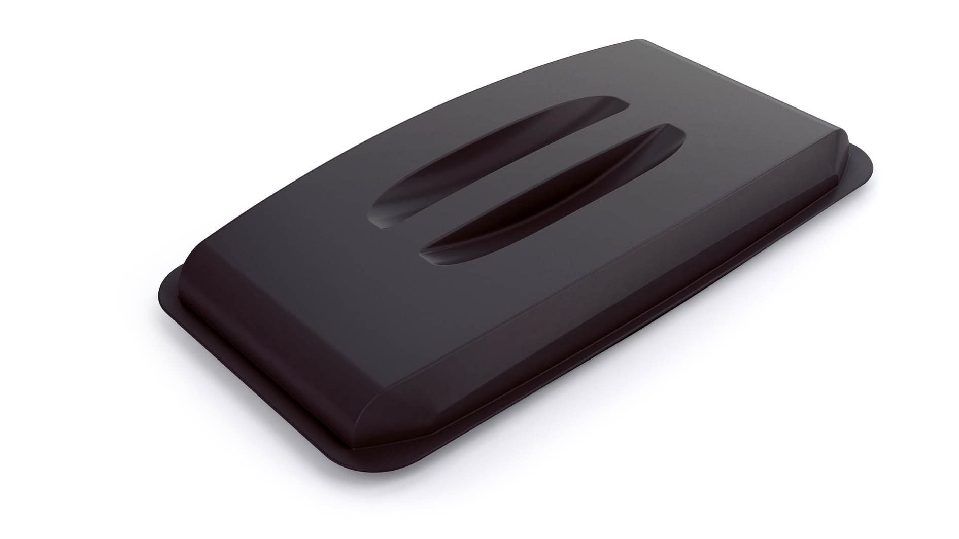 Durable Black Eco 60L Bin Lid | Recycled Plastic Rectangular Lid | Durabin