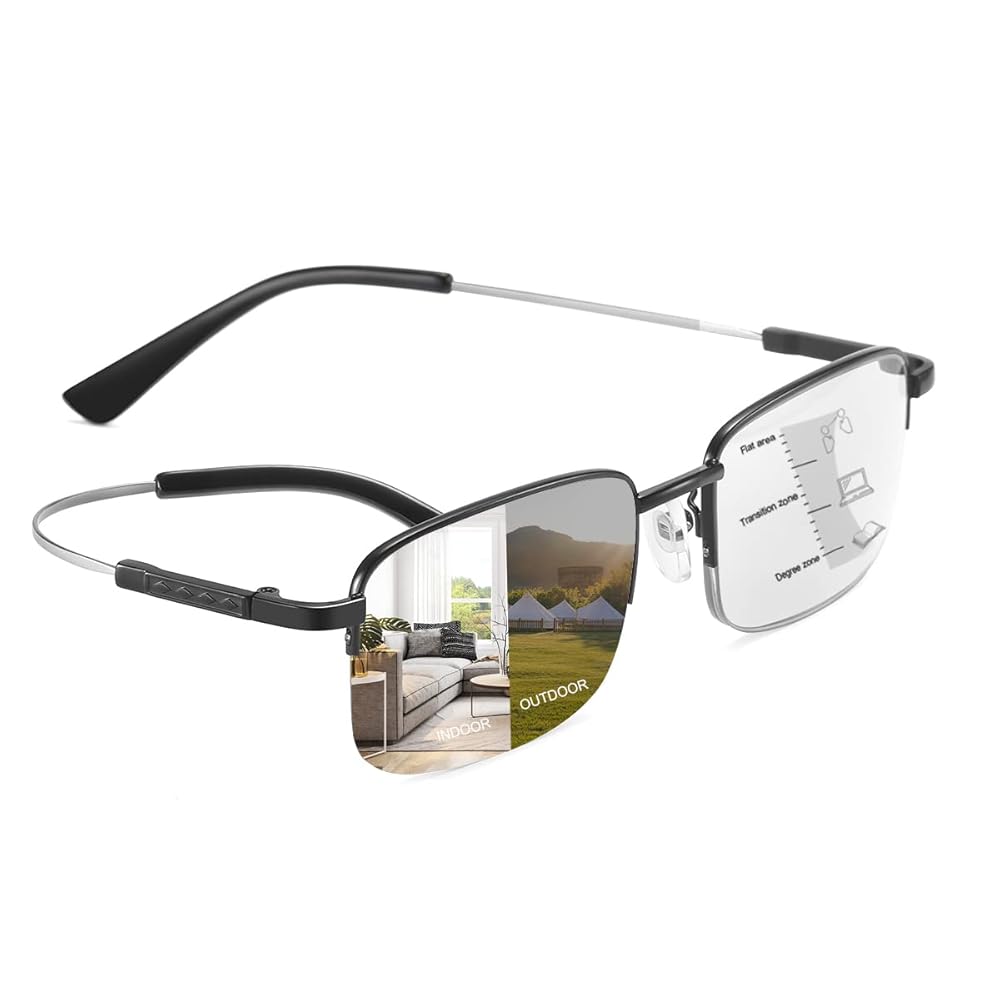 YIMI Progressive Photochromic Multifocus Reading Glasses