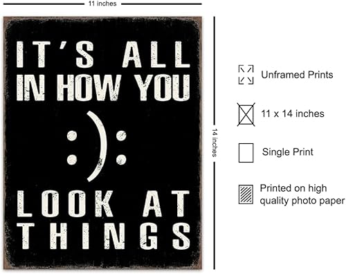 Miniatura 2 de Inspirational Posters For Women Men 11x14 - Typography Motivational Wall Art Decor - positive affirmation - Encouraging Gifts - Home Office,