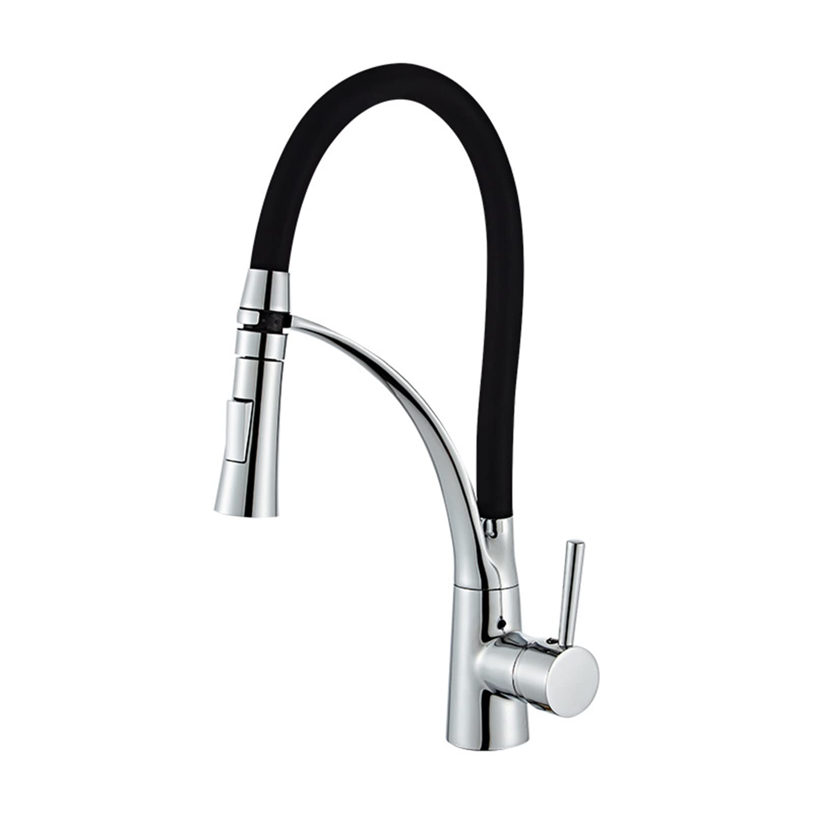Robinet de cuisine à poignée unique avec arc élevé et mitigeur eau chaude froide 2 fonctions
