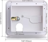 Vista 4 de LCGP Cable eléctrico para puerta de acceso para caravana, cable de alimentación, escotilla, manguera de cámper, compartimento para puerta