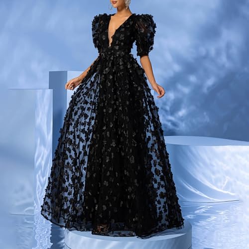 Mesh A-Line Formal Dress Short Sleeves Maxi for Wedding Party Evening Gown with Ruched Appliques2