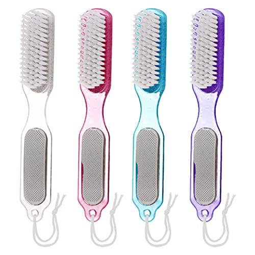 2 Dual Sided Pedicure Brush Pumice Stone Foot File Callus Remover Scraper Scrub