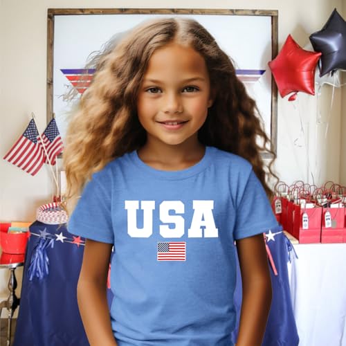 Image of 4th of July Shirts Toddler Boys Girls American Flag USA T-Shirt Kids Patriotic Tee Tops