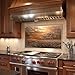 Mythog Glass Backsplash for Kitchen, Farmhouse Copper Look Glass Kitchen Backsplash, Rustic Stove Backsplash, Stove Behid Splashback Glass, Custom Kitchen Backsplash