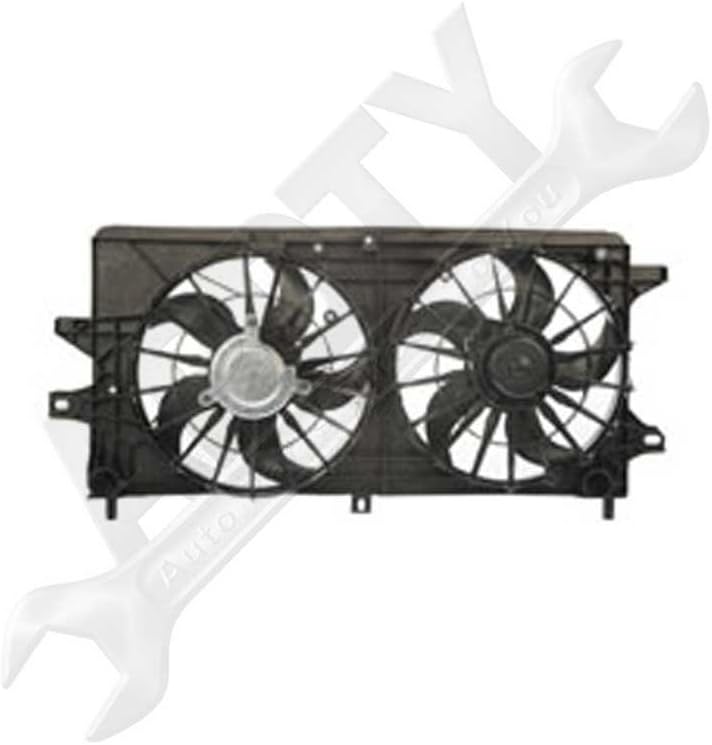 APDTY 731749 Dual Radiator & AC Condenser Cooling Fan Assembly