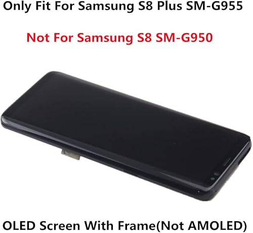 Miniatura 6 de S8 Plus - Pantalla LCD de repuesto para Samsung Galaxy S8 Plus táctil digitalizador con marco S8+ 6.2 pulgadas G955U G955FD negro (reconocimiento de