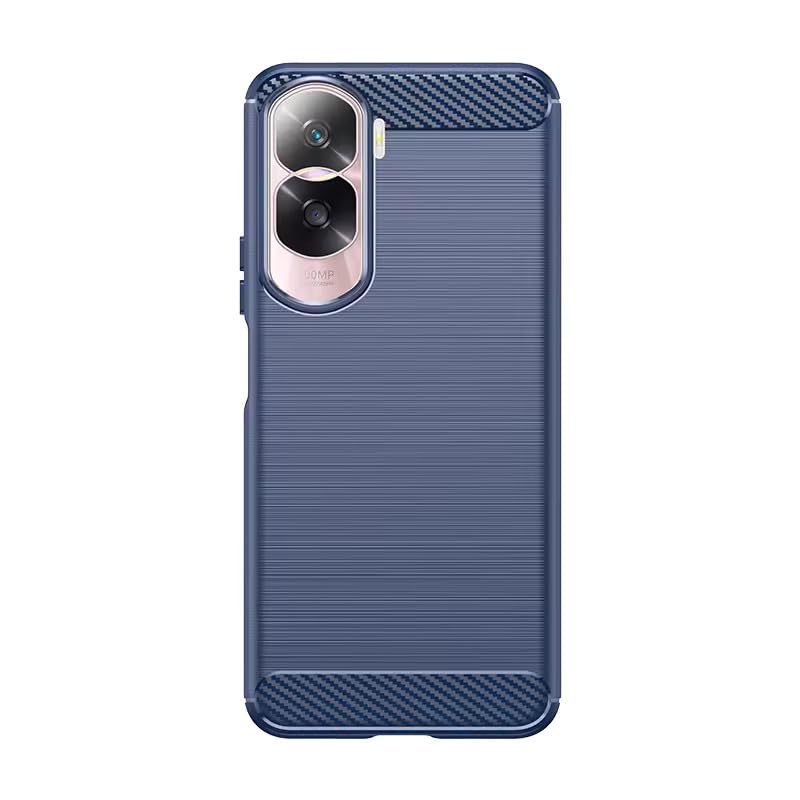 Image of Hybrid Carbon Fiber Back Case for Honor 90 Lite (Blue)