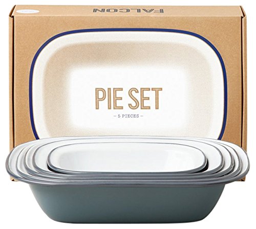 Genuine Falcon Enamelware Pie Set (Pigeon Grey)